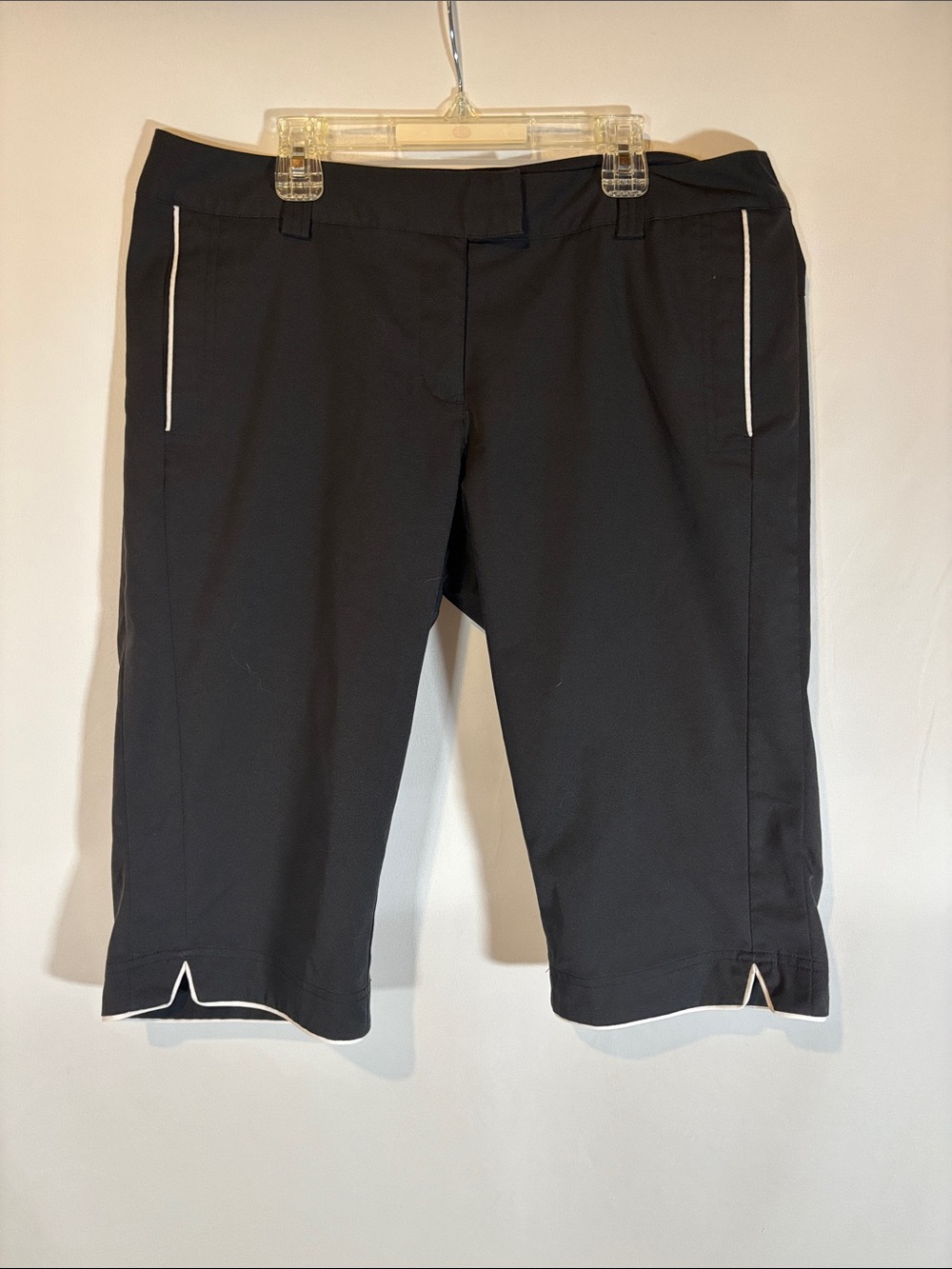 Black Women’s adidas climalite Capri Shorts with Contrast Trim